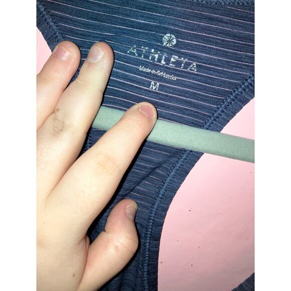 Athleta heather blue athletic tank top medium - Picture 2 of 4